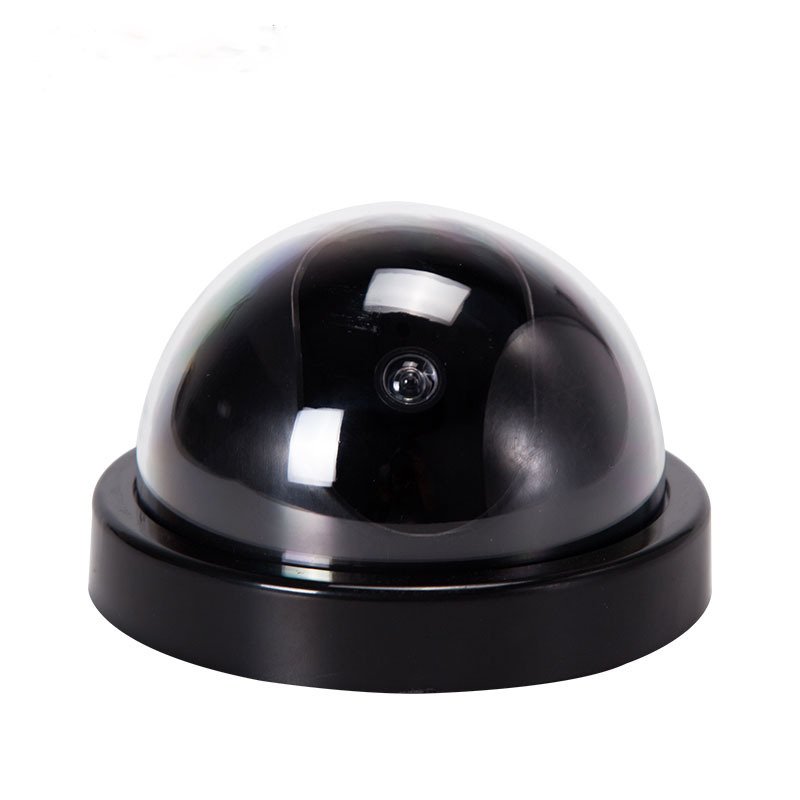 Black Plastic Smart Indoor Outdoor Dummy Home Dome Fake CCTV Security Camera With Flashing Red LED Light - Image 10