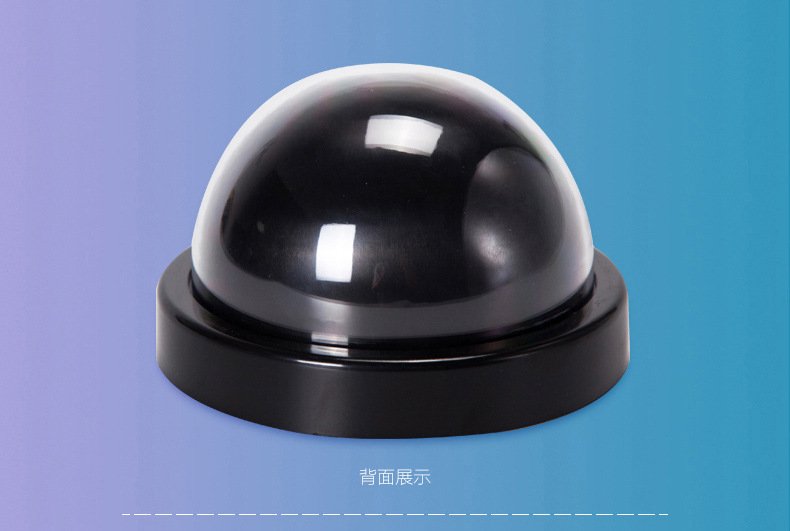 Black Plastic Smart Indoor Outdoor Dummy Home Dome Fake CCTV Security Camera With Flashing Red LED Light - Image 8