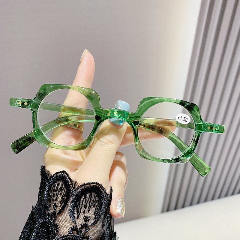 Anti-blue Light Retro Frame Presbyopic Glasses Men Old Reading Glasses - Image 3