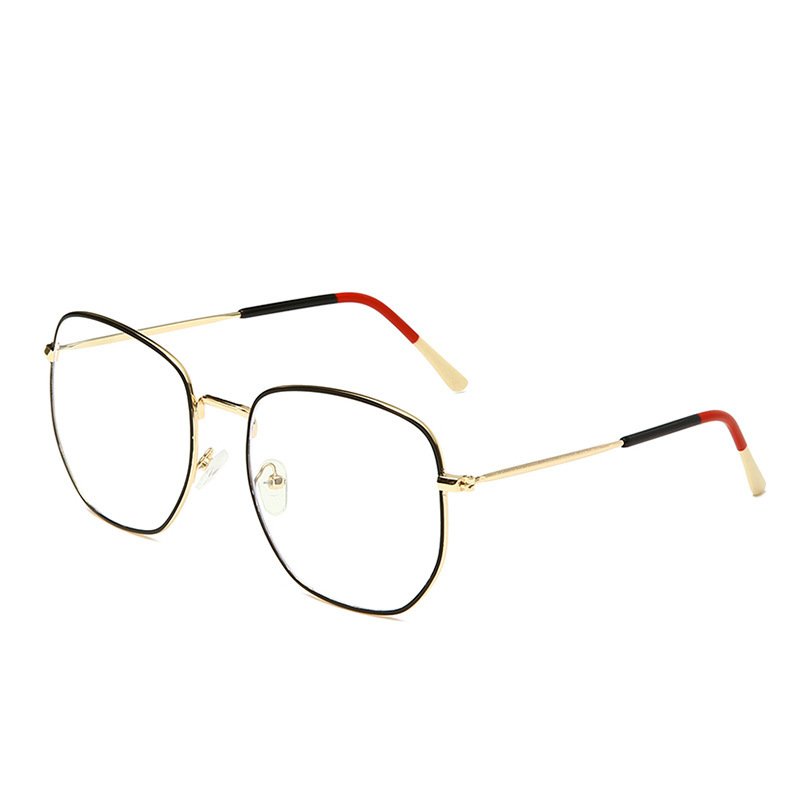 Fashion Men And Women Trend Metal Frame Polygonal Glasses - Image 7