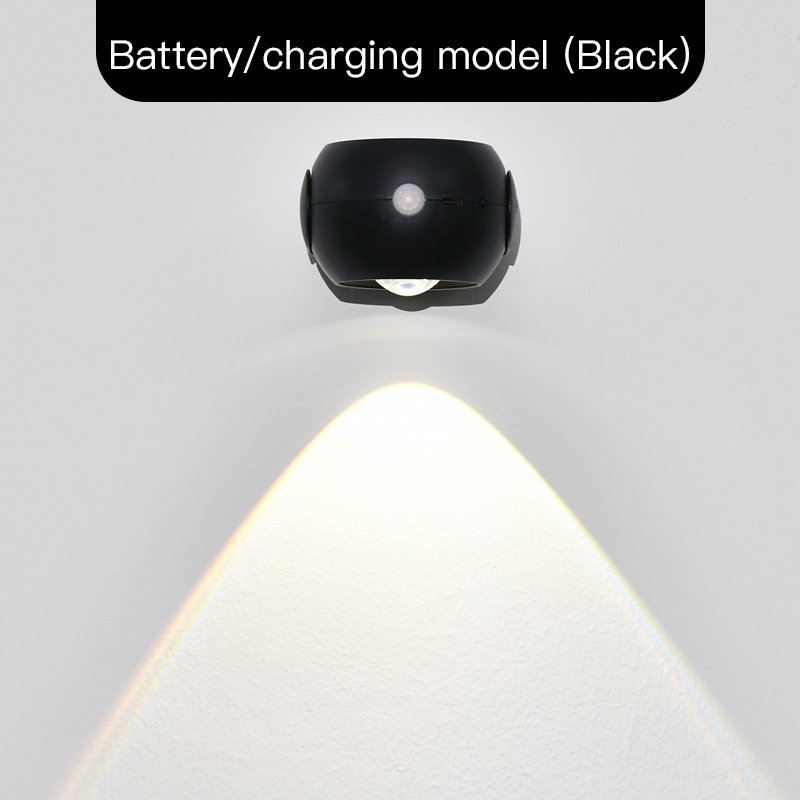 Adjustable Angle Human Sensing Light, Wireless Sunset Light, Indoor Spotlight, Corridor, Living Room Wall Light, Rechargeable And Installed Dry Battery - Image 2