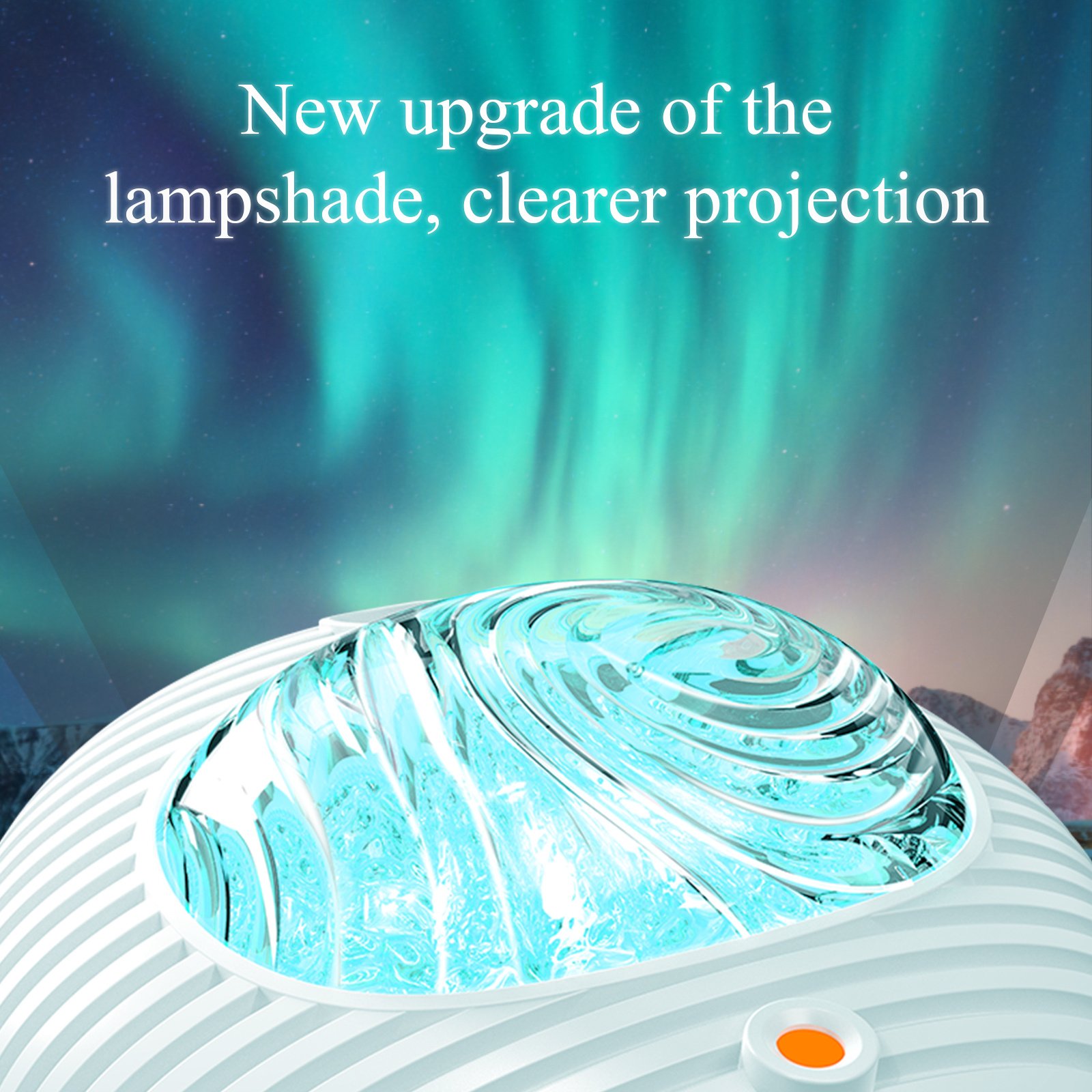 2023 New Double Effect Northern Lights Projector Lamp Milky Way Atmosphere Lamp Starry Sky Lamp White Noise Projector Lamp With Rometes - Image 3