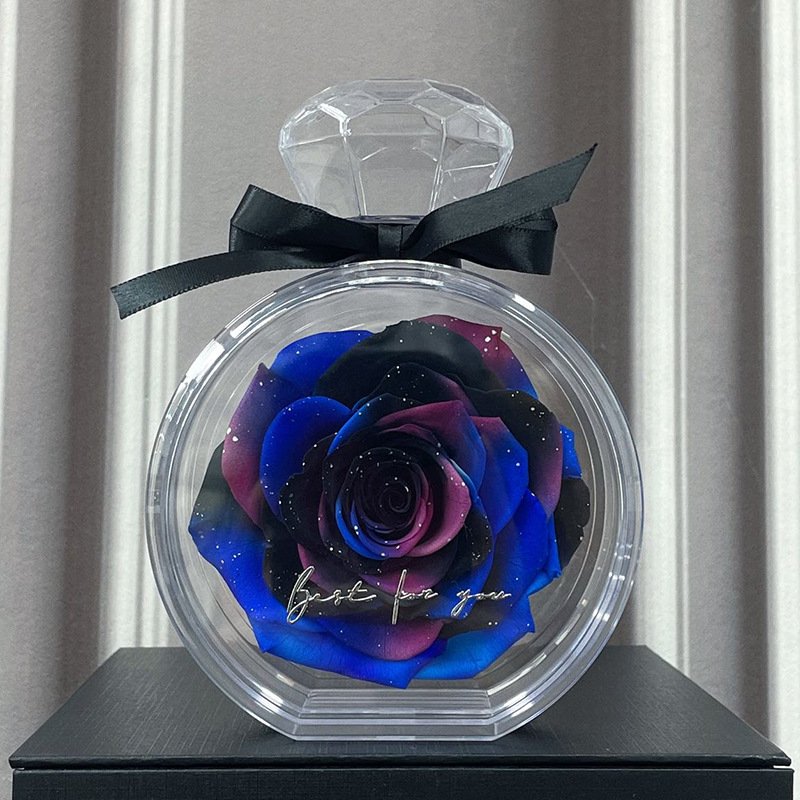 Eternal Flower Ornaments Transparent Cover Dried Rose Gift Box For Christmas New Year Valentine's Day Home Decor - Image 8