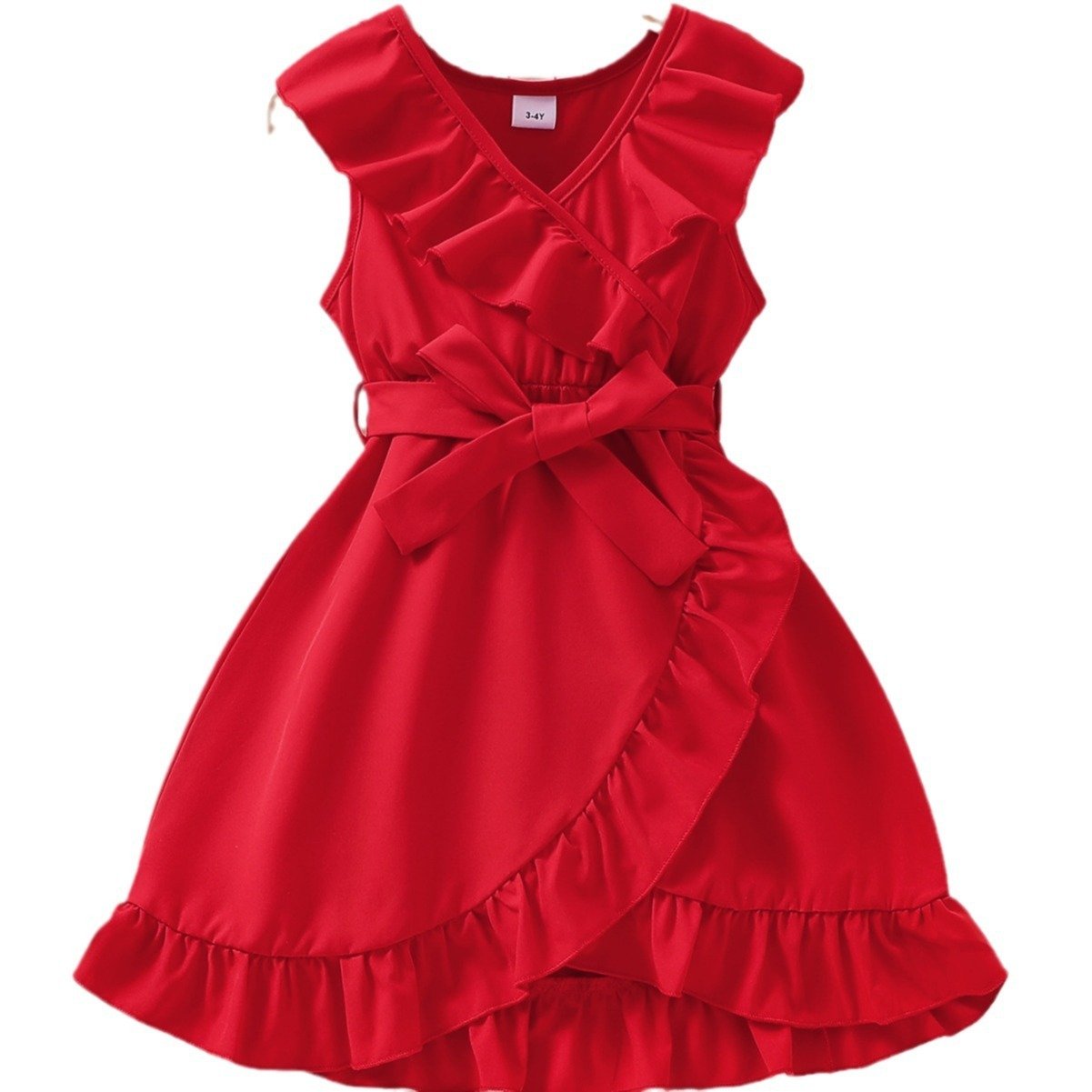 European And American Style Girl Ruffled Dress - Image 4