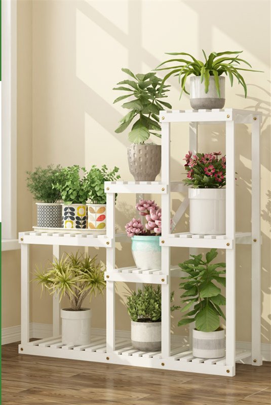 Balcony Flower Stand Indoor Multi-layer Solid Wood Living Room - Image 9