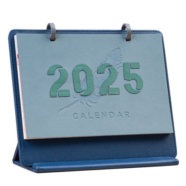 2025 Creative Magnetic Leather Frame Desk Calendar - Image 4