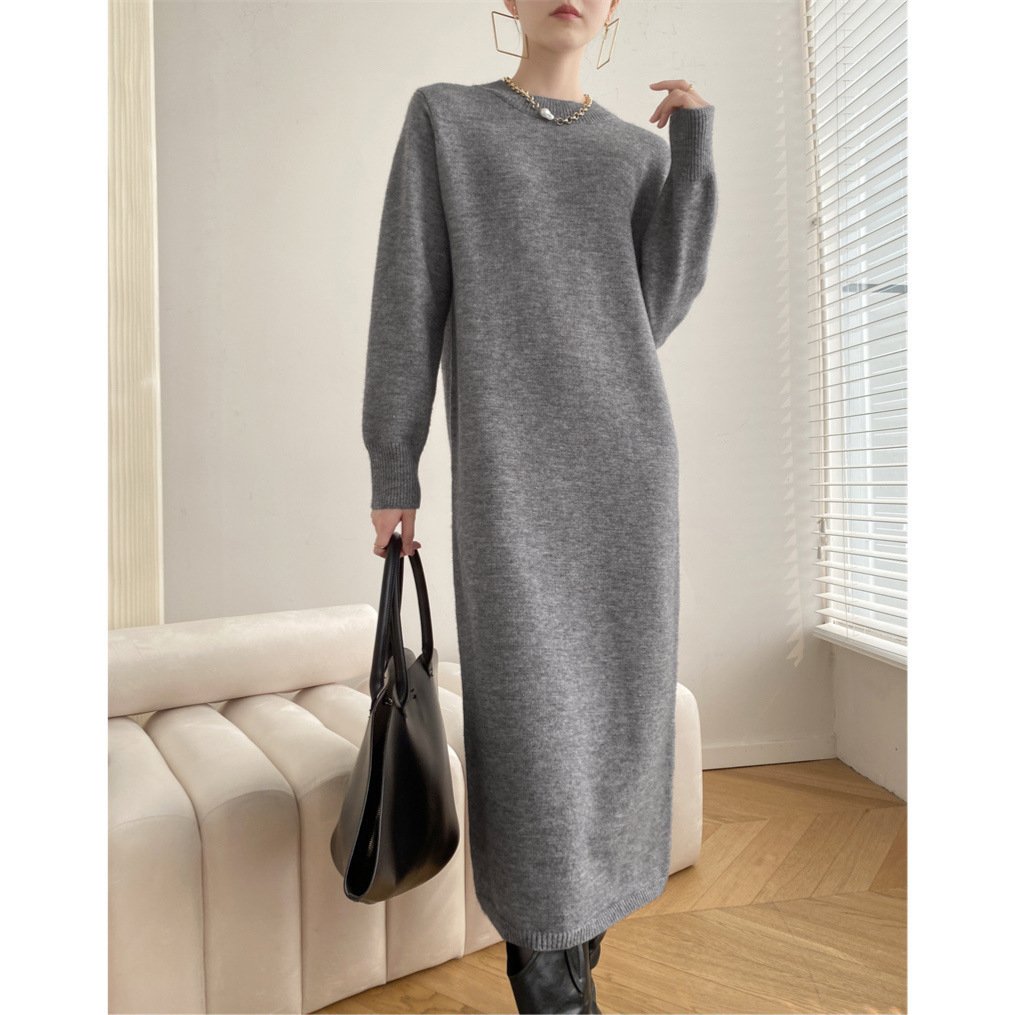 Women's Fashion Loose Cool Knitted Dress - Image 5