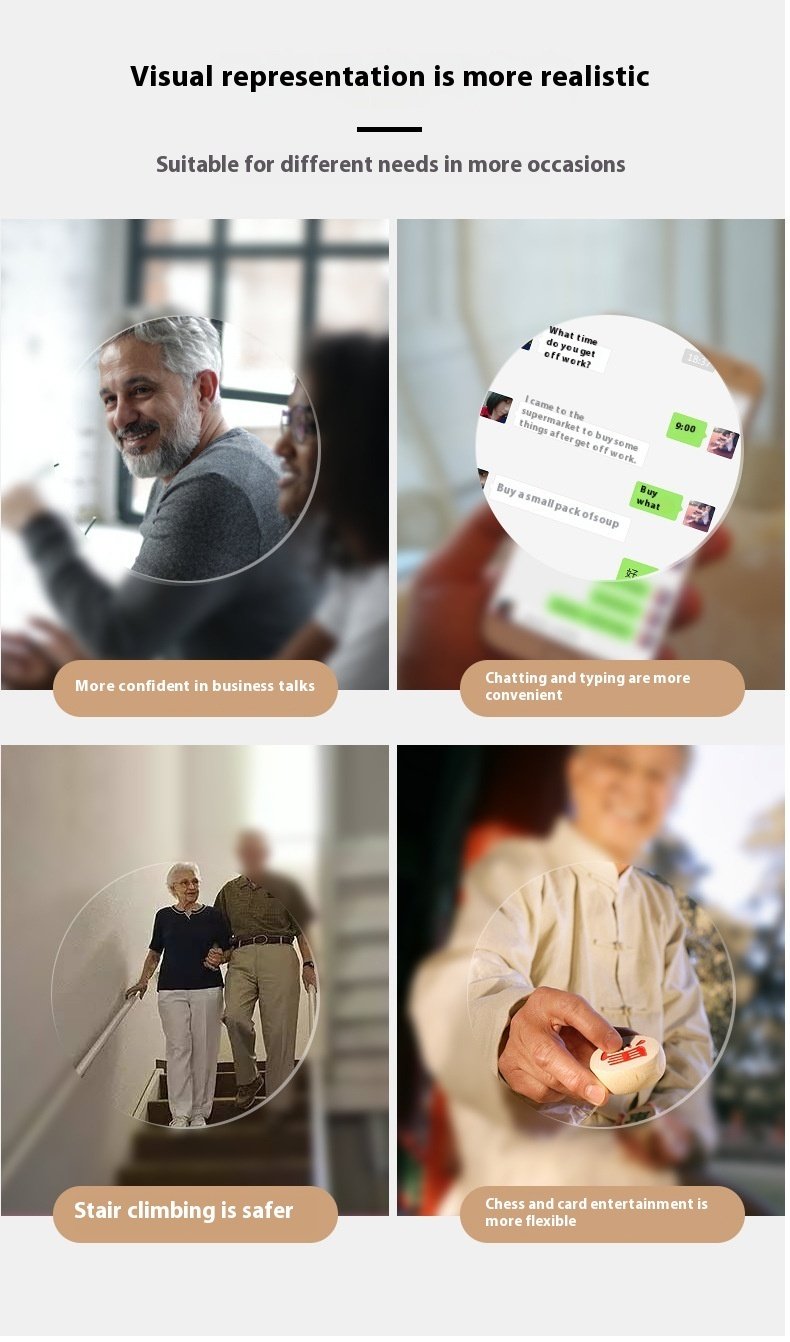 Anti-blue Light Retro Frame Presbyopic Glasses Men Old Reading Glasses - Image 10