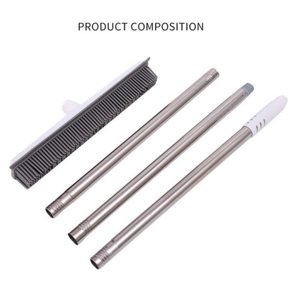 2 In 1 Rubber Broom Brush Pet Hair Remover Bristle Carpet Cleaning Broom UK - Image 3