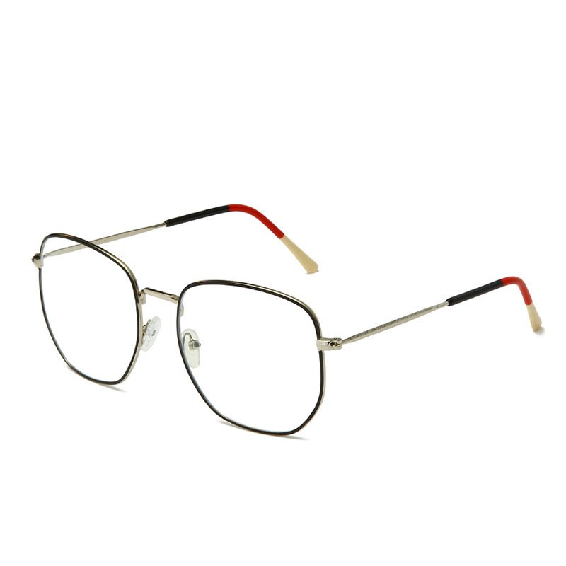 Fashion Men And Women Trend Metal Frame Polygonal Glasses - Image 4