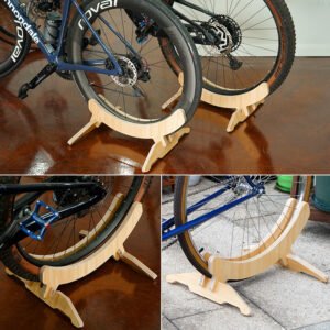 Bicycle Display Stand Solid Wood Detachable