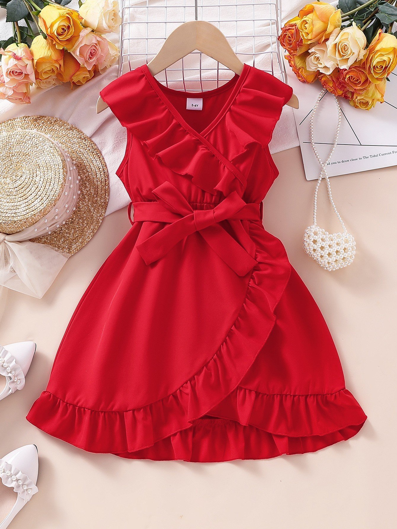 European And American Style Girl Ruffled Dress - Image 3