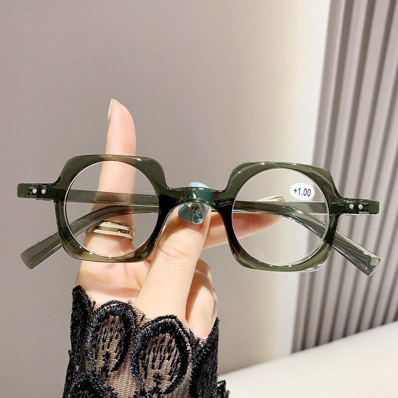 Anti-blue Light Retro Frame Presbyopic Glasses Men Old Reading Glasses - Image 5