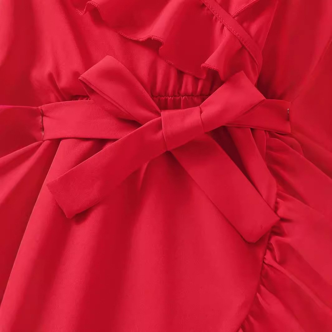 European And American Style Girl Ruffled Dress - Image 6