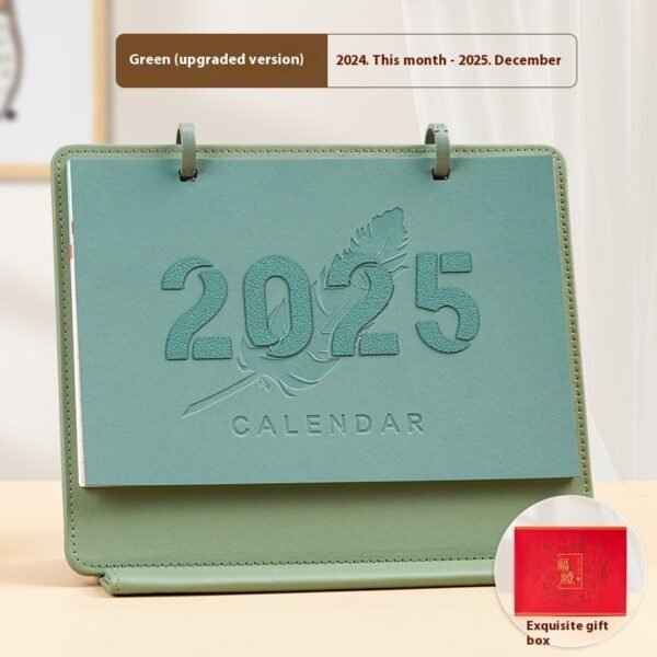2025 Creative Magnetic Leather Frame Desk Calendar - Image 7
