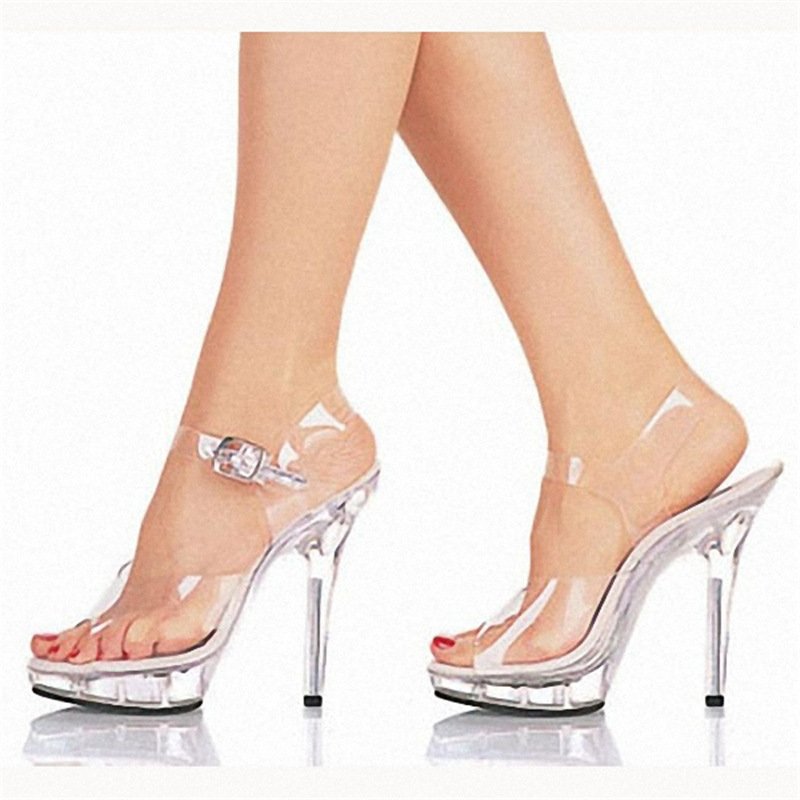 Crystal Sandals Platform Waterproof Platform High Heels - Image 8