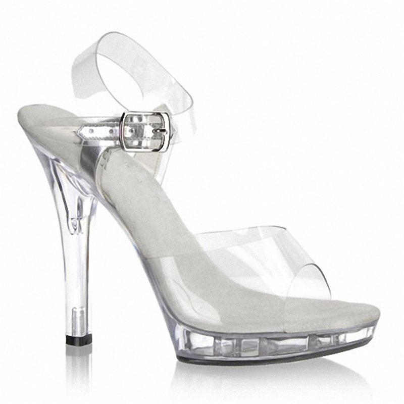 Crystal Sandals Platform Waterproof Platform High Heels - Image 4