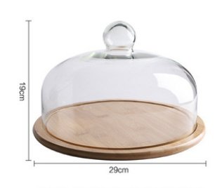 Fruit Tasting Plate With Cover Shop Transparent Glass Cover - Image 3