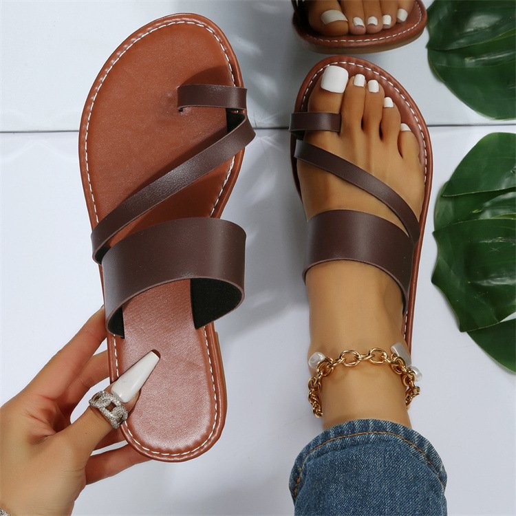 Flat Slippers Fashion Outdoor Thong Sandals Casual Beach Shoes Women - Image 5