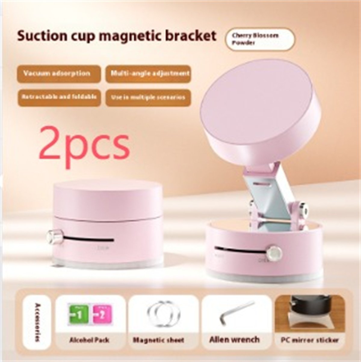 Foldable Magnetic Vacuum Car Phone Holder Foldable Suction Cup With Suction Cup Hands-Free Navigation For Smart Phone - Image 7