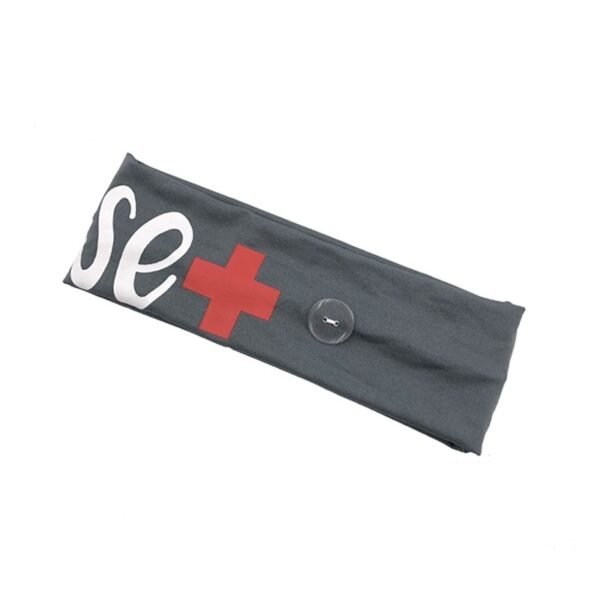 Stretch Milk Silk Nurse Button Mask Hair Band - Image 4