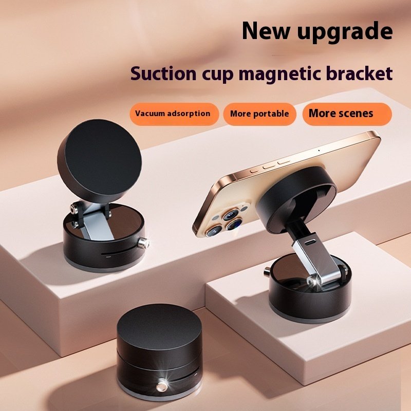 Foldable Magnetic Vacuum Car Phone Holder Foldable Suction Cup With Suction Cup Hands-Free Navigation For Smart Phone - Image 8