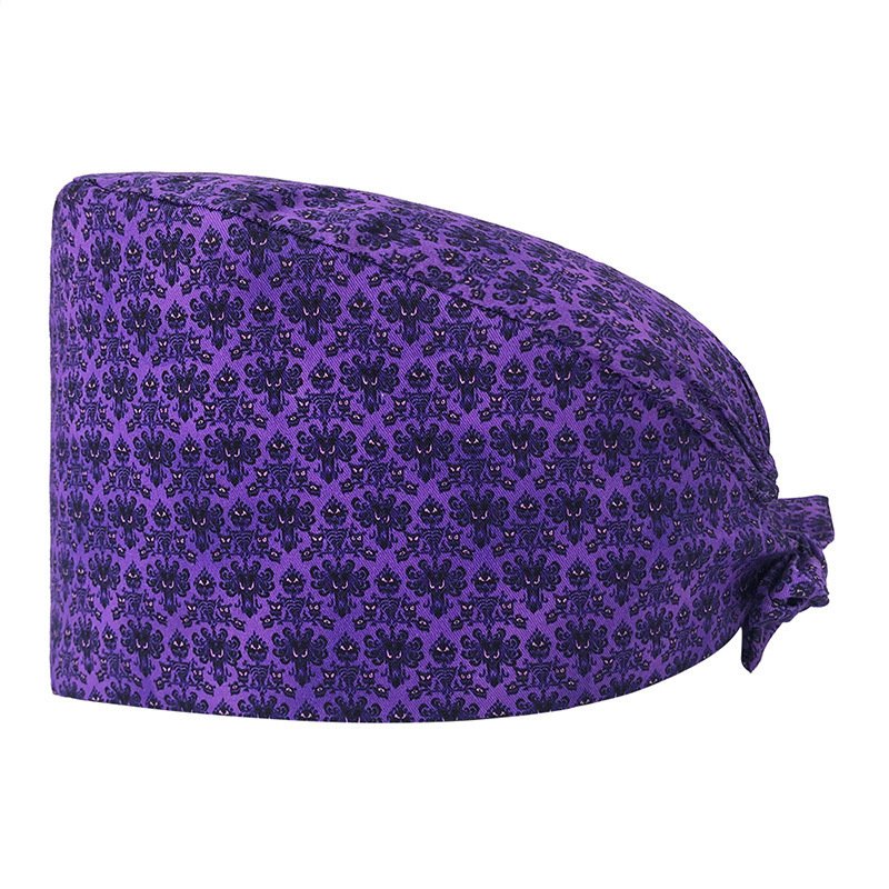 Cute Printed Cotton Nurse Hat - Image 4