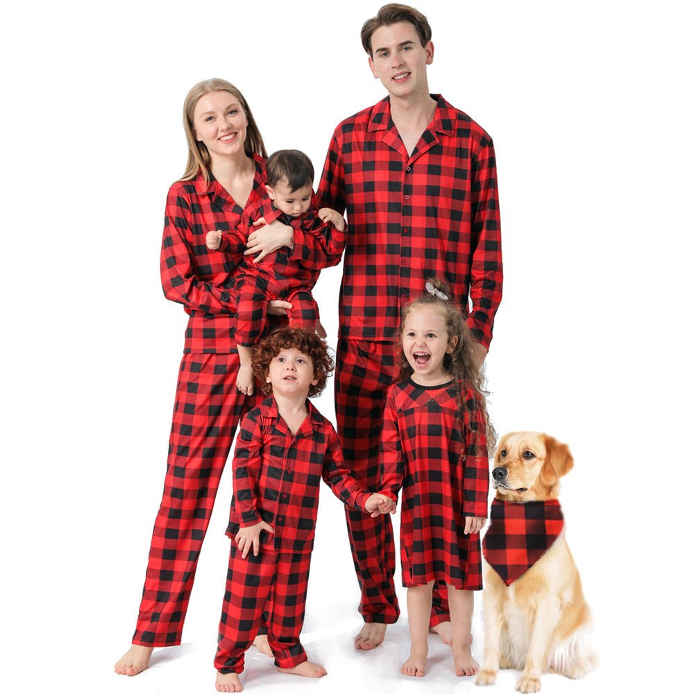 European And American Christmas Parent-child Pajamas Set - Image 3