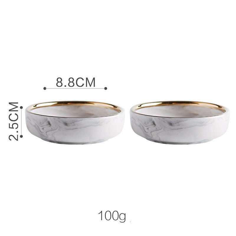 Marble Tableware Bowls Plates Rice - Image 8