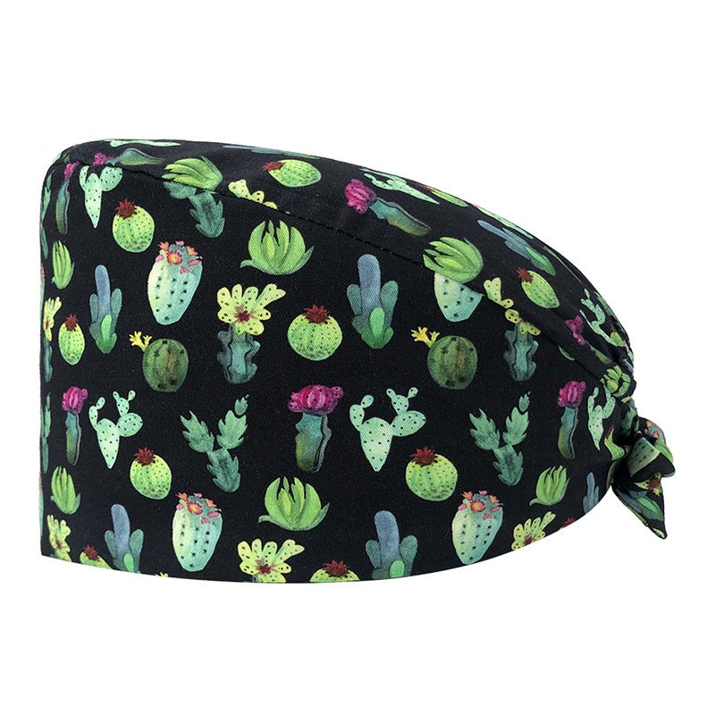 Cute Printed Cotton Nurse Hat - Image 3