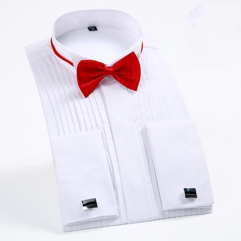Swallowtail Dress French Cufflink Shirt Men - Image 5