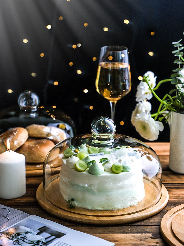 Fruit Tasting Plate With Cover Shop Transparent Glass Cover - Image 2