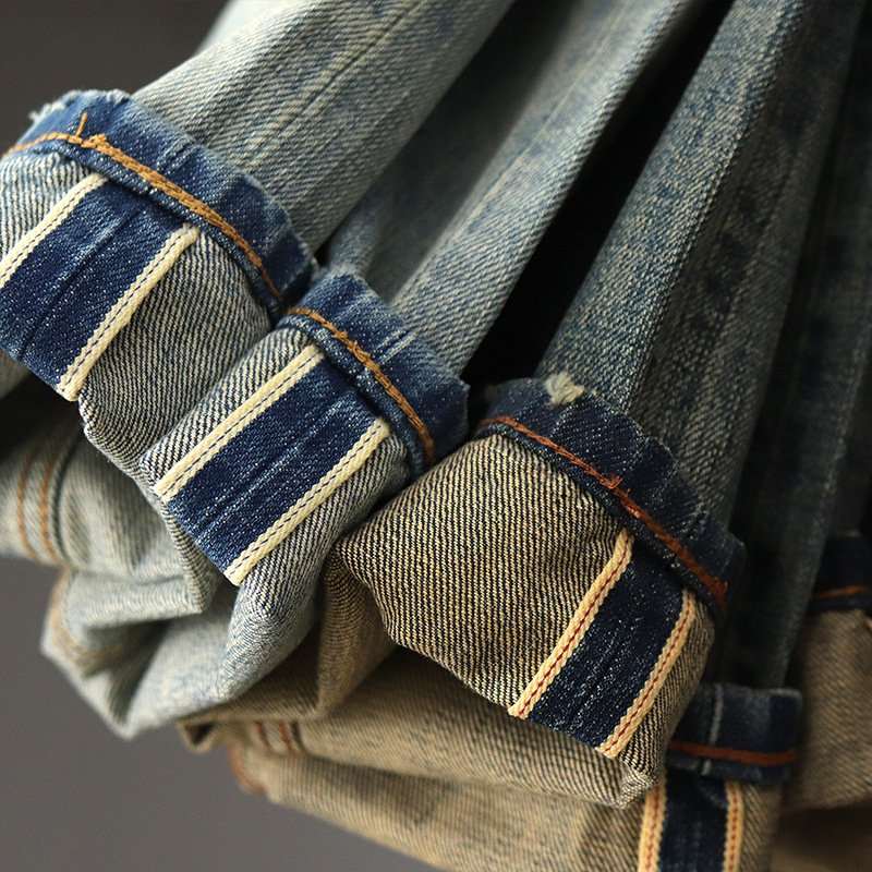 Heavy Retro Jeans Loose Casual Men - Image 6