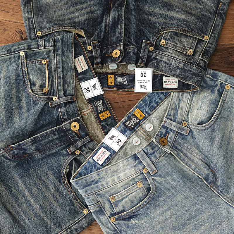 Heavy Retro Jeans Loose Casual Men - Image 5