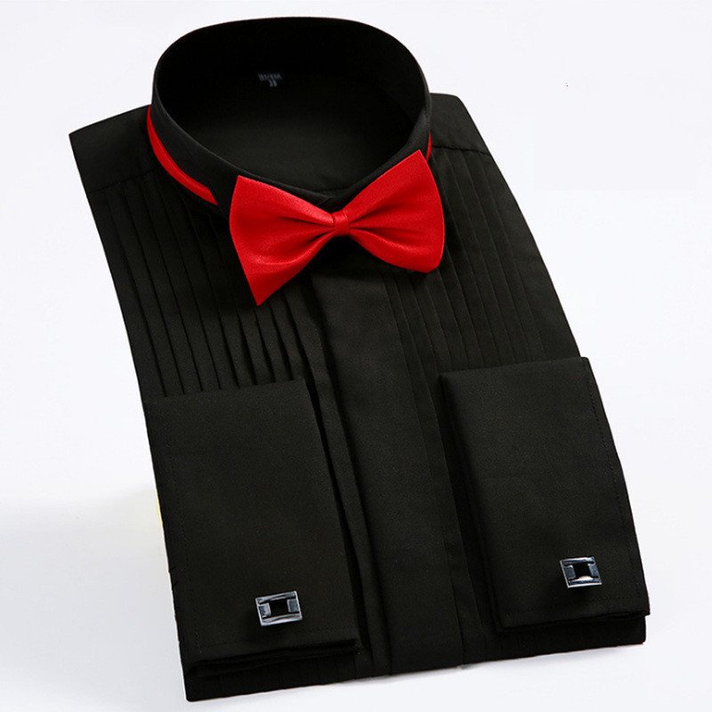 Swallowtail Dress French Cufflink Shirt Men - Image 4