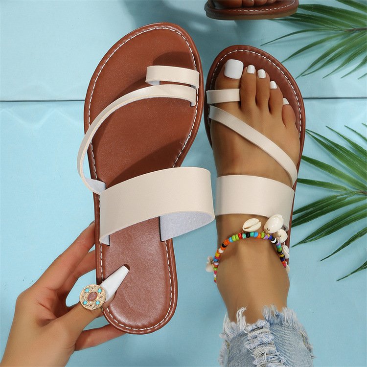 Flat Slippers Fashion Outdoor Thong Sandals Casual Beach Shoes Women - Image 2