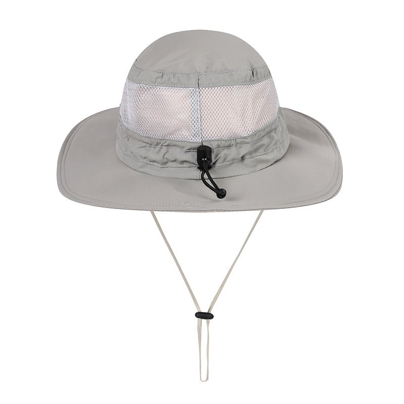 Outdoor Fishing Hiking Men's Panama Hats Summer Sun-proof Anti-UV Breathable Fisherman Sun Hat Adjustable Male Bucket Hat Bob - Image 2