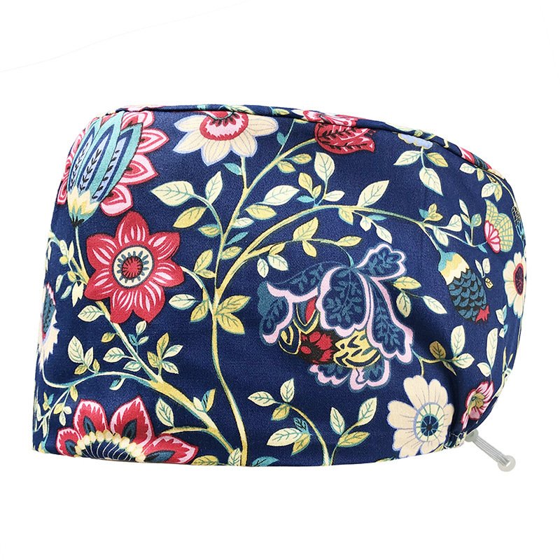 Printed Operating Room Hat Nurse Bead Caps Female Doctor's Cap Stomatology Department Plus Clinch Cap ICU Nurse Hat - Image 4
