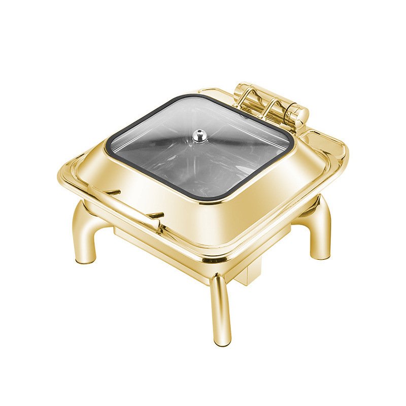 Hotel Restaurant Bufei Golden Stainless Steel Buffet Stove - Image 2