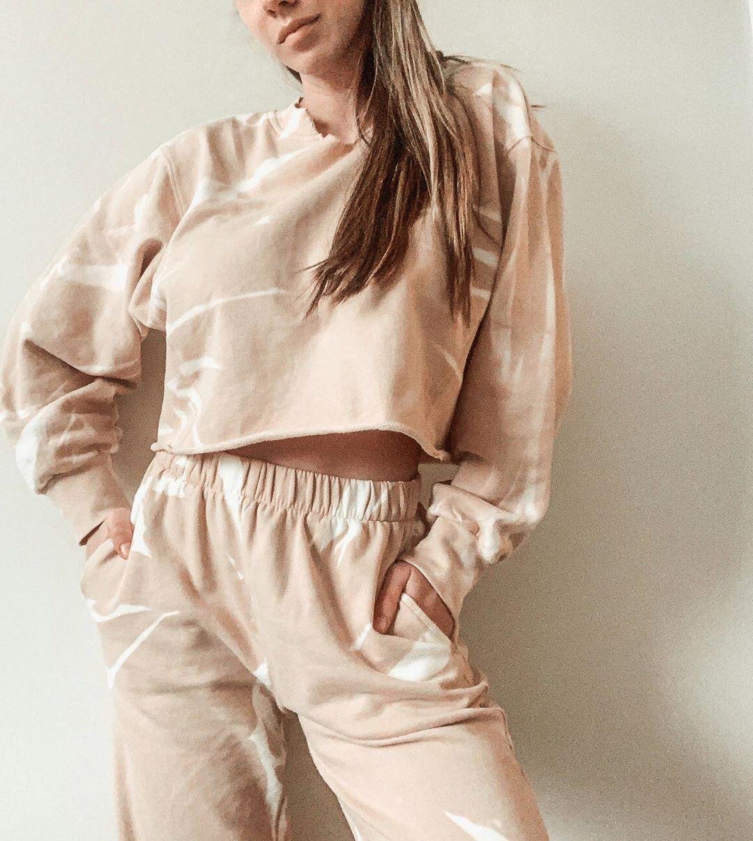 Two-Piece Home Long-Sleeved Trousers Home Suit - Image 2