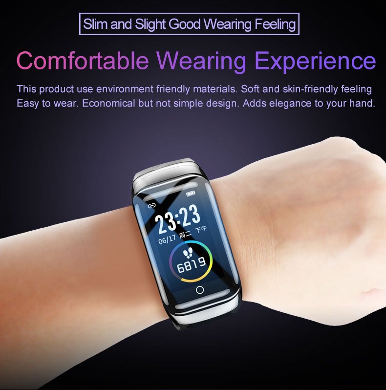 New M7 Bracelet, Bluetooth headset, 2-in-1 smartwatch, Heart rate meter, blood pressure Smart Bracelet - Image 2