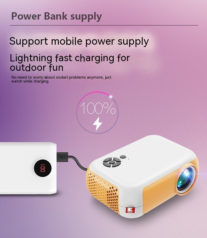 Mini A10 Same Screen With Mobile Phone Cross-border Projector Home - Image 4