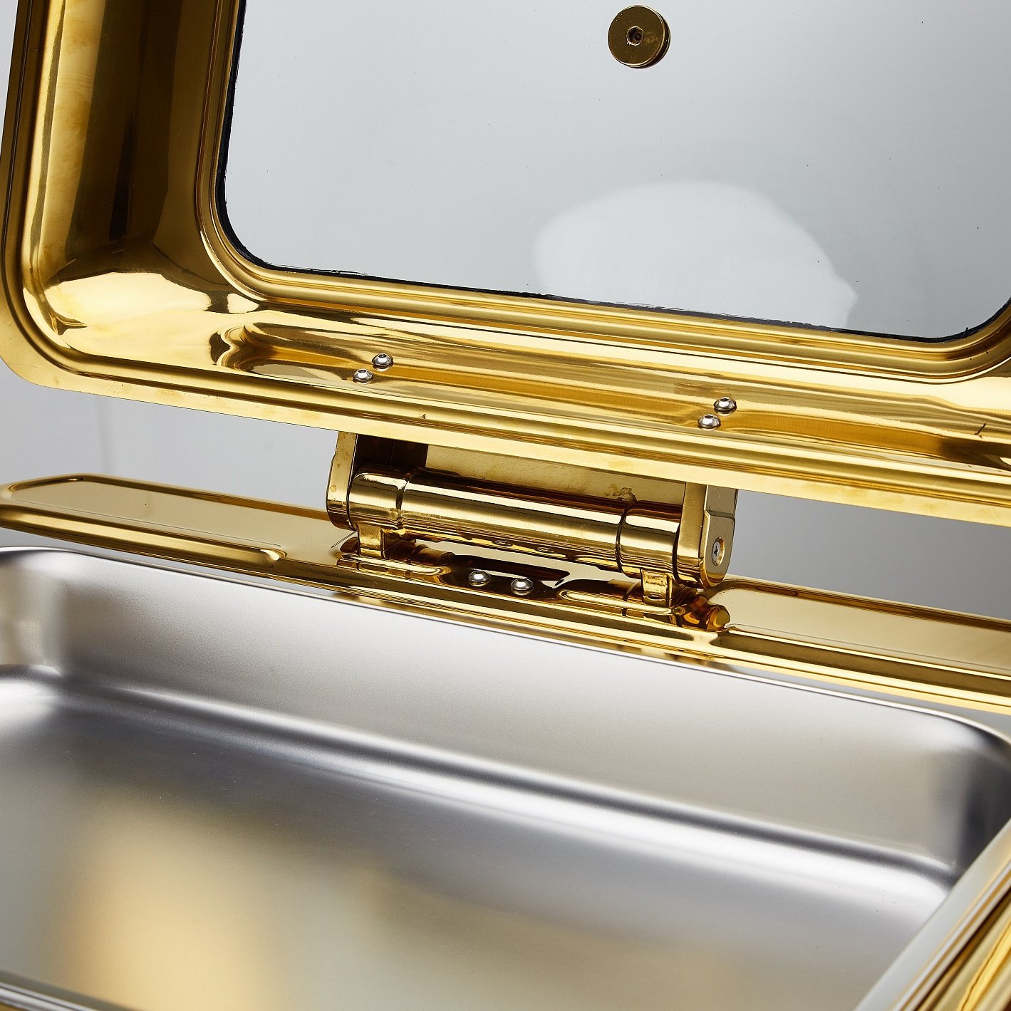 Hotel Restaurant Bufei Golden Stainless Steel Buffet Stove - Image 9