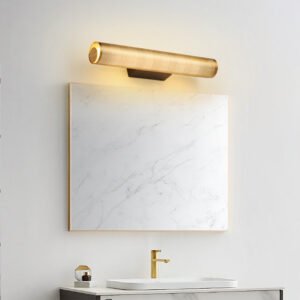 Light Luxury Metal Grid Decorative Mirror Headlight