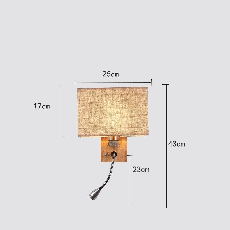 Interior Wall Lights Led Hotel Rooms Headboard Wood Art Bedroom - Image 4