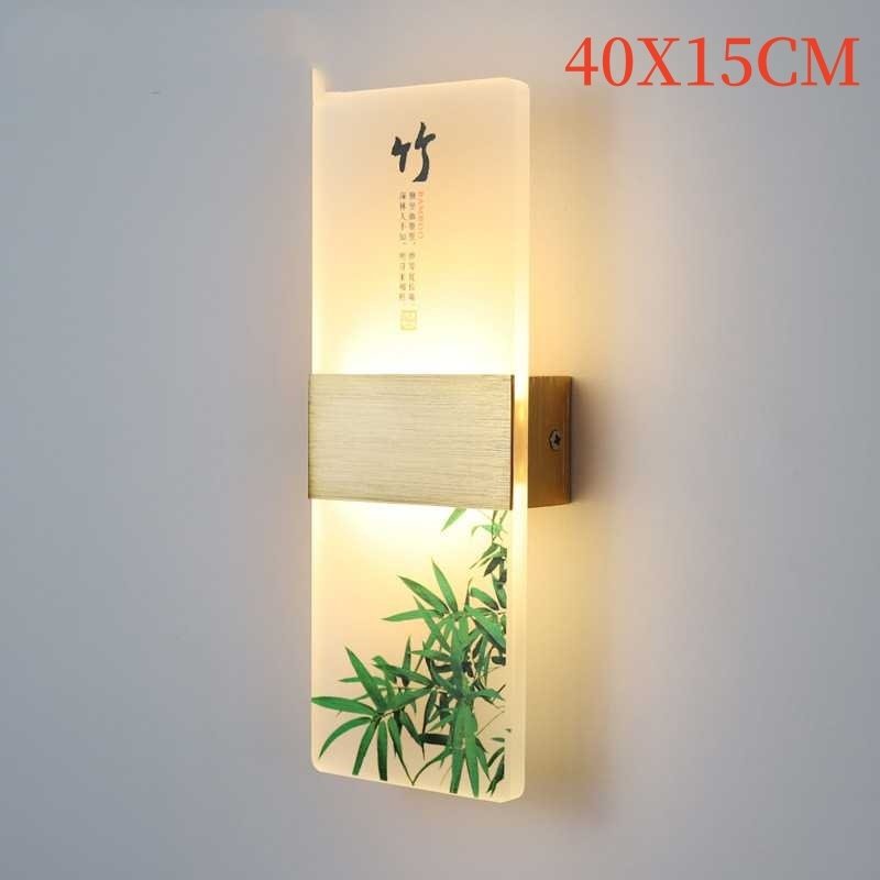 Plum, Orchid, Bamboo, Chrysanthemum LED Bedside Lamp - Image 10