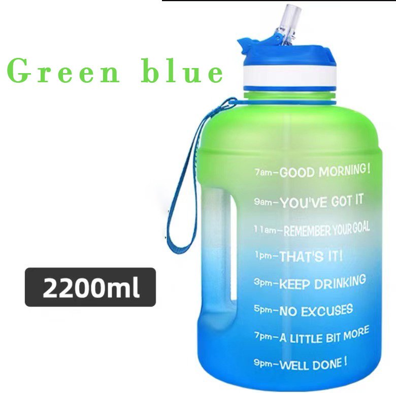 QuiFit 3.78L 2.2L 1.3L 128oz Gallon Water Bottle With Straw - Image 9