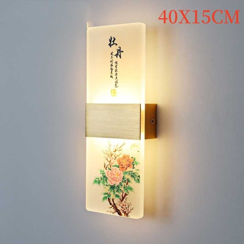 Plum, Orchid, Bamboo, Chrysanthemum LED Bedside Lamp - Image 6
