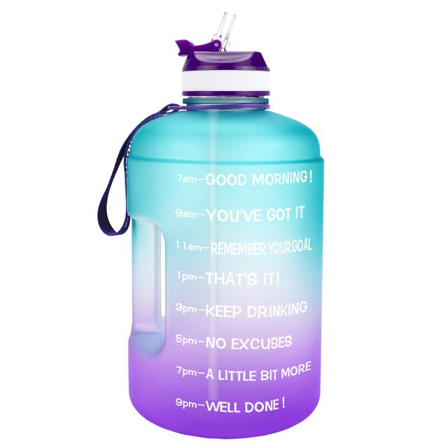QuiFit 3.78L 2.2L 1.3L 128oz Gallon Water Bottle With Straw - Image 8