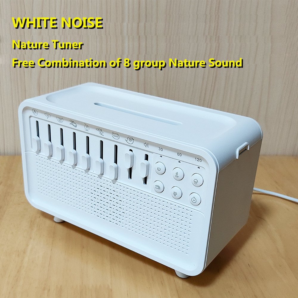 3 In 1 Bluetooth Speaker White Noise Sleep Night Light Humidifier All-in-one Machine Free Combination Of 8 Group Nature Sound - Image 4